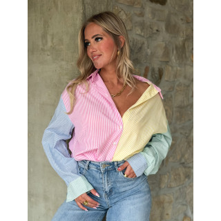 Chemise lignée Aïsha - Multicolore