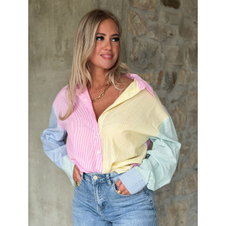 Chemise lignée Aïsha - Multicolore