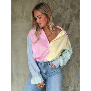 Chemise lignée Aïsha - Multicolore