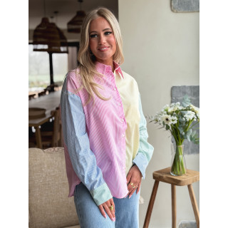 Chemise lignée Aïsha - Multicolore