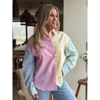 Chemise lignée Aïsha - Multicolore