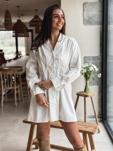 Robe Silyna - Blanc Robe Silyna - Blanc