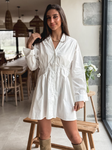 Robe Silyna - Blanc Robe Silyna - Blanc