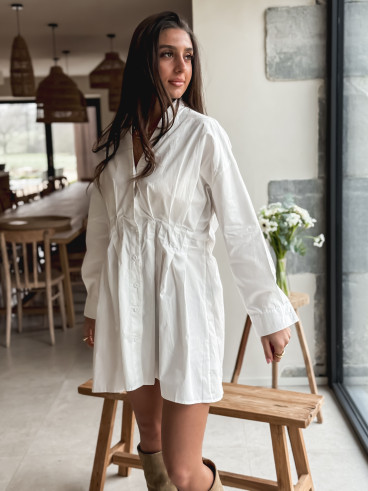 Robe Silyna - Blanc Robe Silyna - Blanc