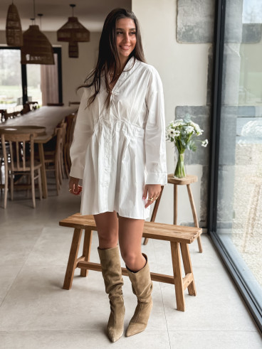 Robe Silyna - Blanc Robe Silyna - Blanc