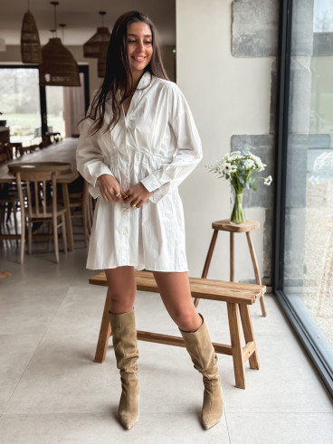 Robe Silyna - Blanc Robe Silyna - Blanc