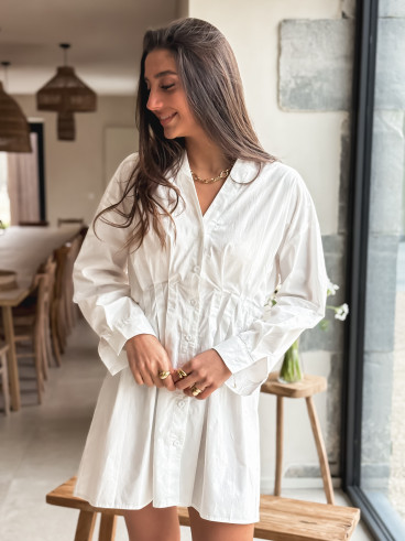 Robe Silyna - Blanc Robe Silyna - Blanc