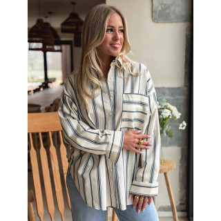 Chemise Lignée Natacha - Bleu