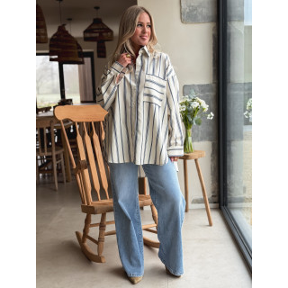 Chemise Lignée Natacha - Bleu