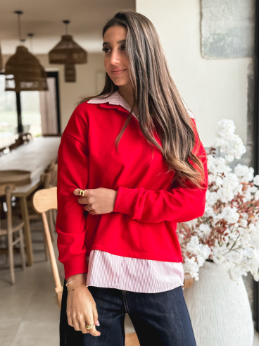 Pull Elisa - Rouge