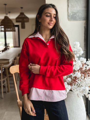 Pull Elisa - Rouge
