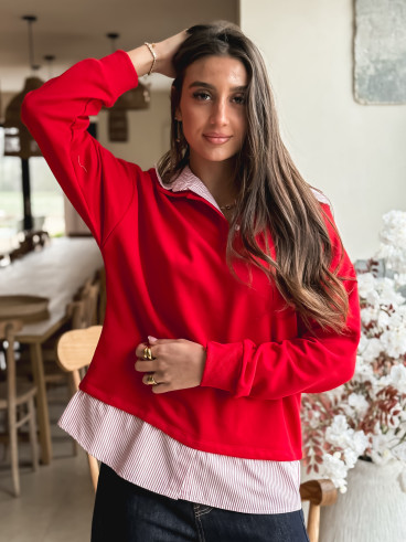 Pull Elisa - Rouge