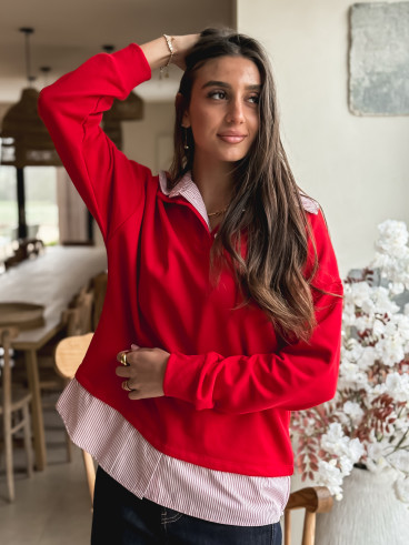 Pull Elisa - Rouge