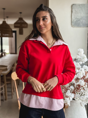 Pull Elisa - Rouge