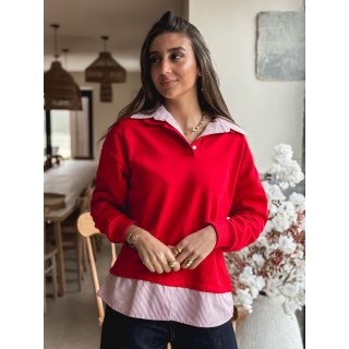 Pull Elisa - Rouge
