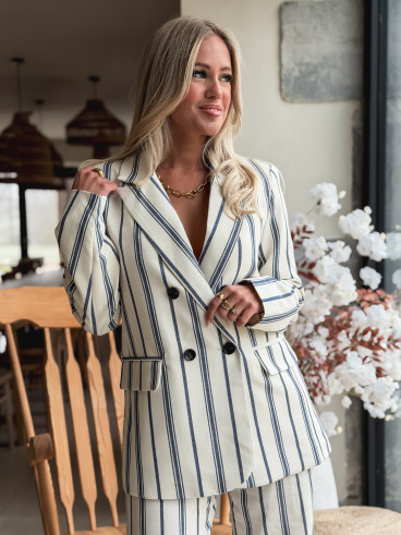 Blazer Lignée Natacha - Bleu