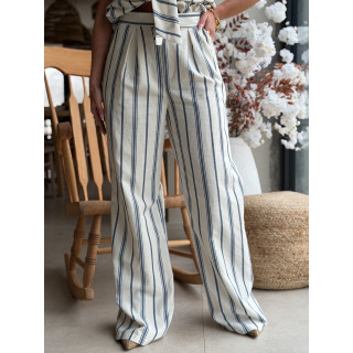 Pantalon Lignée Natacha - Bleu