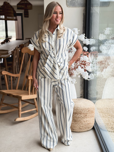 Chemise Manches courte Natacha - Bleu