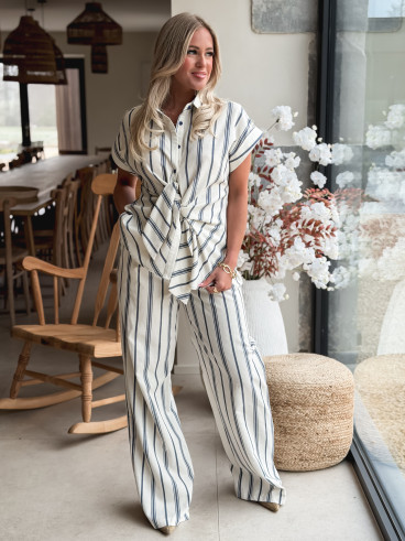 Chemise Manches courte Natacha - Bleu