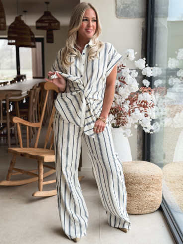 Chemise Manches courte Natacha - Bleu