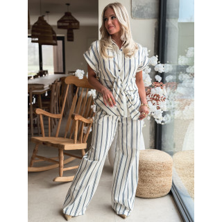 Chemise Manches courte Natacha - Bleu