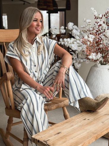 Chemise Manches courte Natacha - Bleu