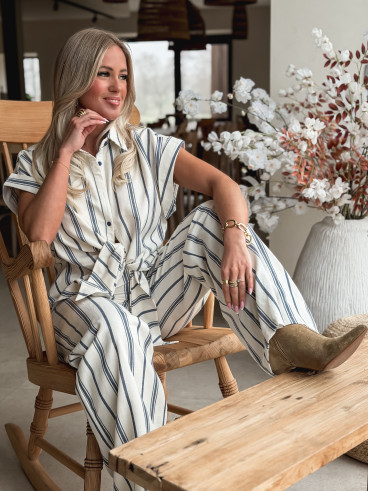 Chemise Manches courte Natacha - Bleu