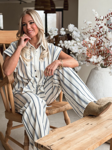 Chemise Manches courte Natacha - Bleu