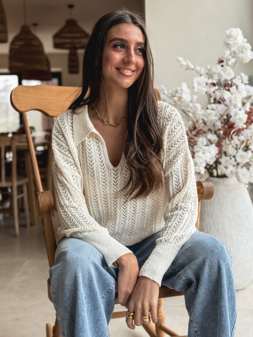 Pull Hülya - Crème