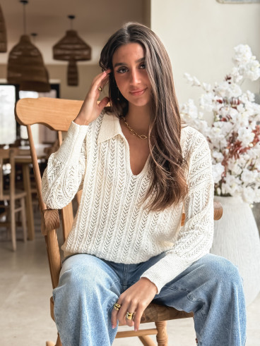 Pull Hülya - Crème