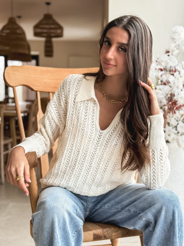 Pull Hülya - Crème