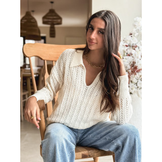 Pull Hülya - Crème