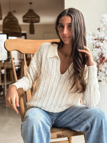 Pull Hülya - Crème