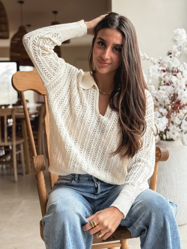 Pull Hülya - Crème