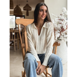 Pull Hülya - Crème