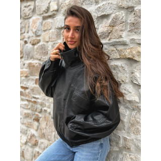 Veste en simili Prya - Noir