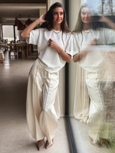 Pantalon Auria - Crème