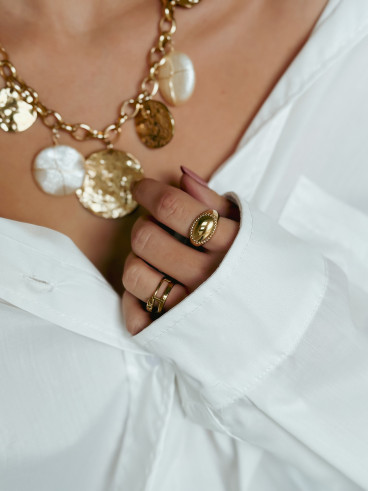 Collier Nora - Doré/Nacré