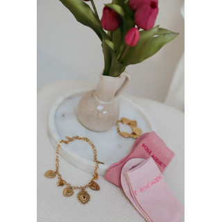 Chaussettes "Rosé addict" - Rose clair