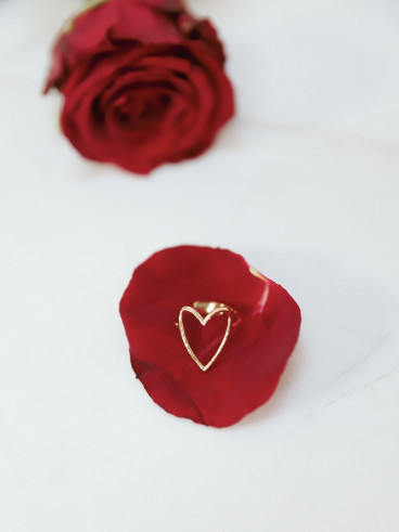 Bague "coeur" - Doré