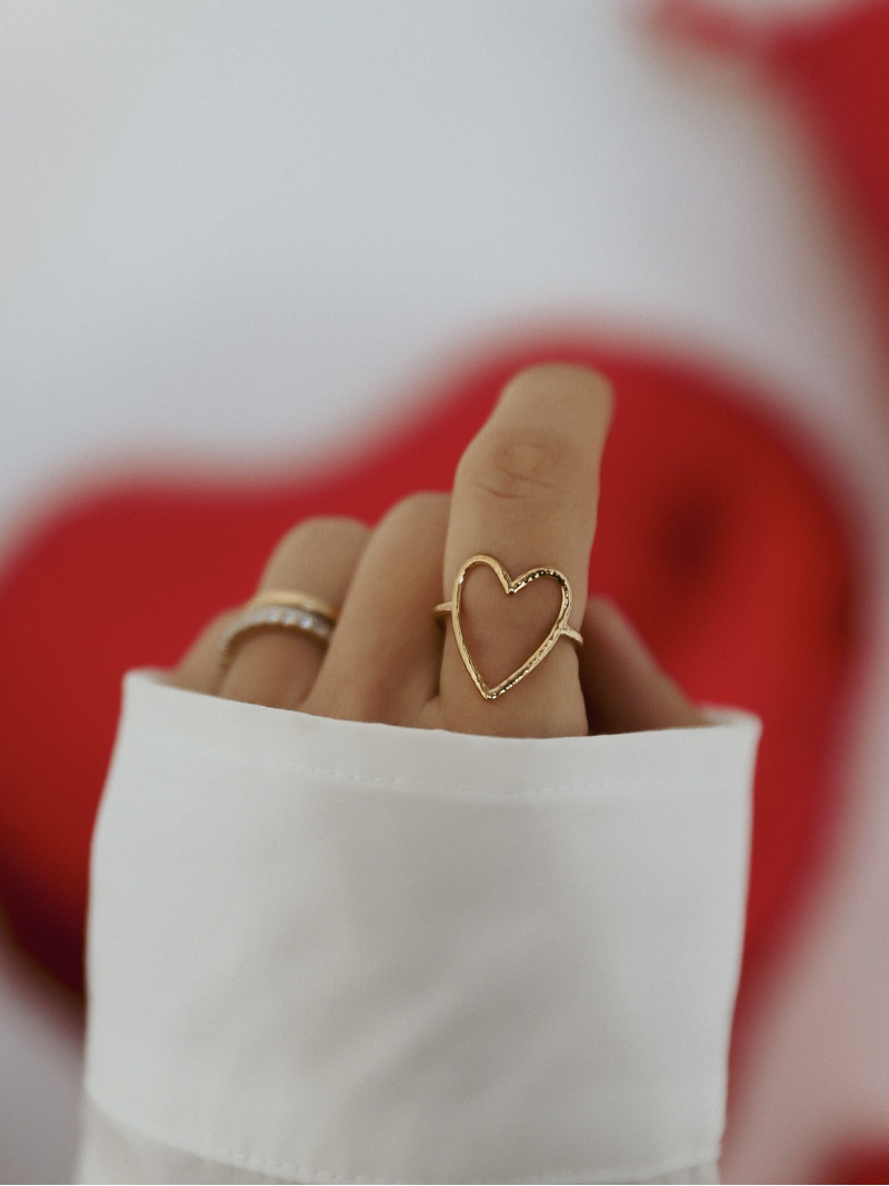 Bague "coeur" - Doré