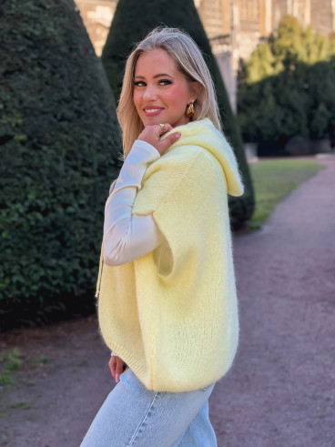 Pull à capuche Daïna - Jaune