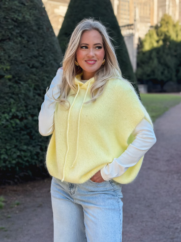 Pull à capuche Daïna - Jaune