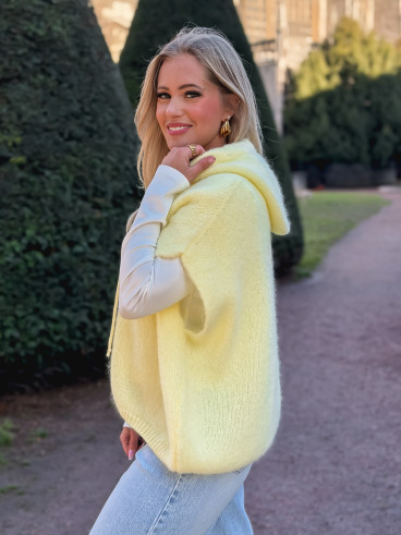 Pull à capuche Daïna - Jaune Pull à capuche Daïna - Jaune