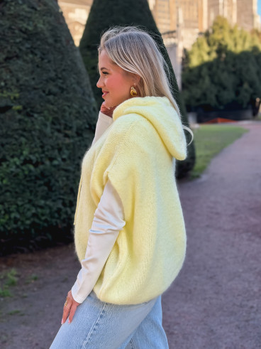 Pull à capuche Daïna - Jaune Pull à capuche Daïna - Jaune