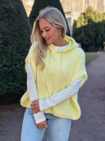 Pull à capuche Daïna - Jaune Pull à capuche Daïna - Jaune