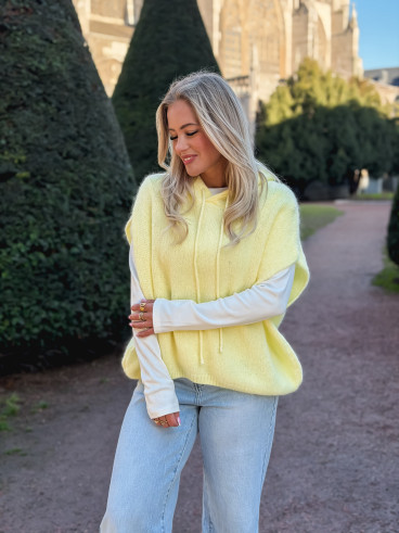 Pull à capuche Daïna - Jaune Pull à capuche Daïna - Jaune