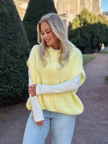 Pull à capuche Daïna - Jaune Pull à capuche Daïna - Jaune