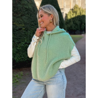Pull à capuche Daïna - Vert Tilleul