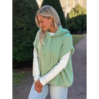 Pull à capuche Daïna - Vert Tilleul